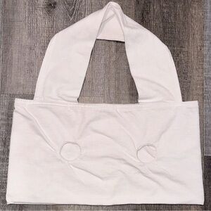 💞 Women’s Medium White Easy Expression Hands Free Pumping Top